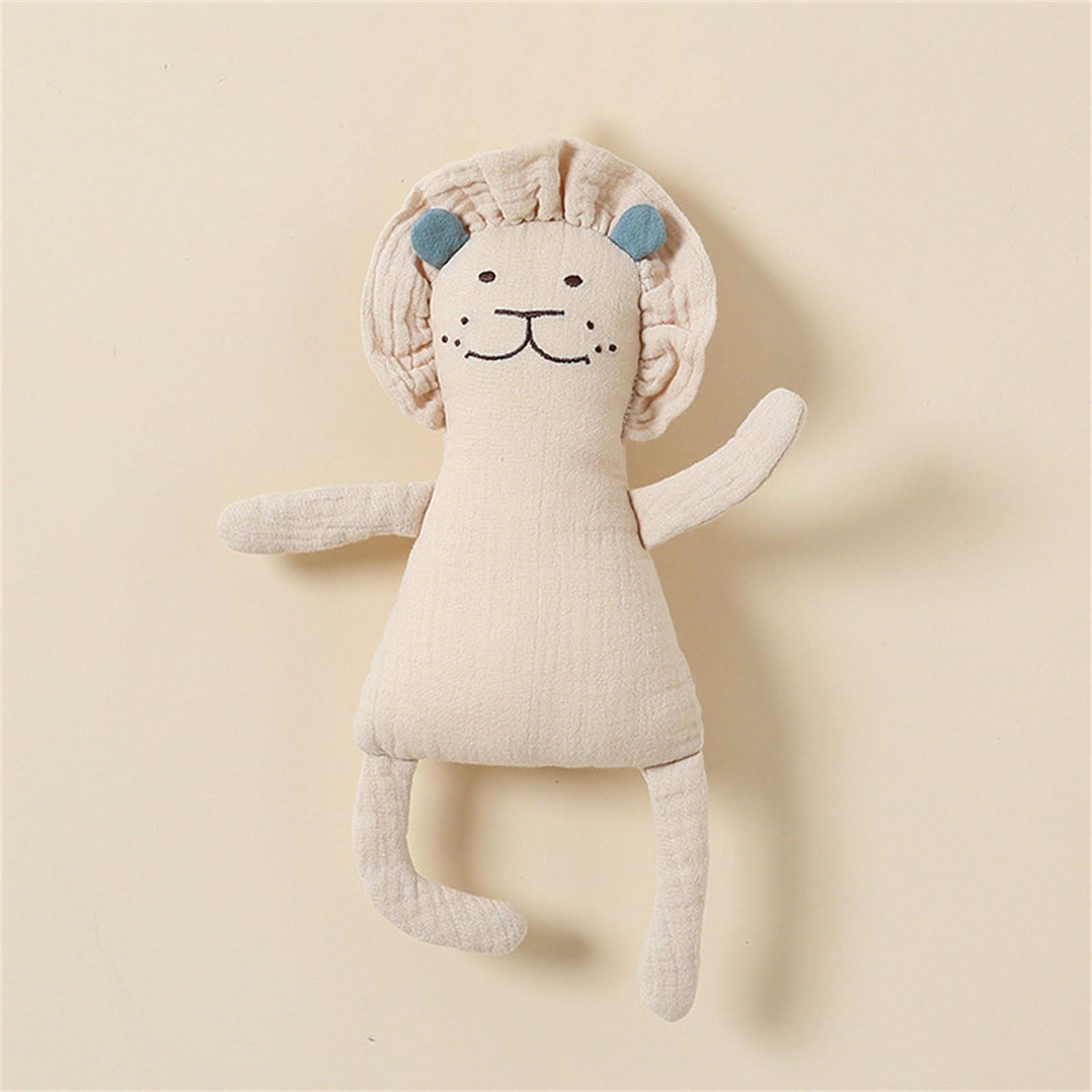 HOUNIIXIE Cartoon Newborn Soother Soothing Toy and Practical Pacifying Towel for Babies Provide Comfort and Security