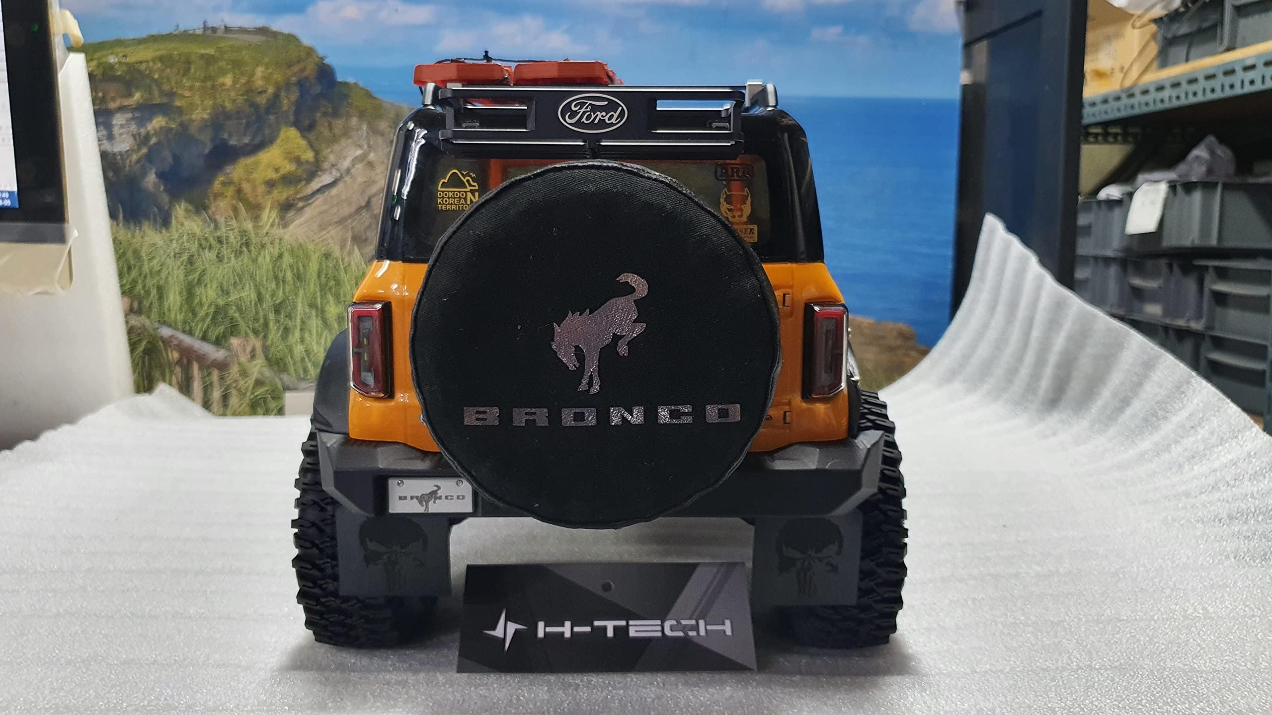 H-TECH H-TECH RC CNC Aluminum Metal Basket for Traxxas TRX4 Ford Bronco 2021 inch 1/10 Accessories, Gold