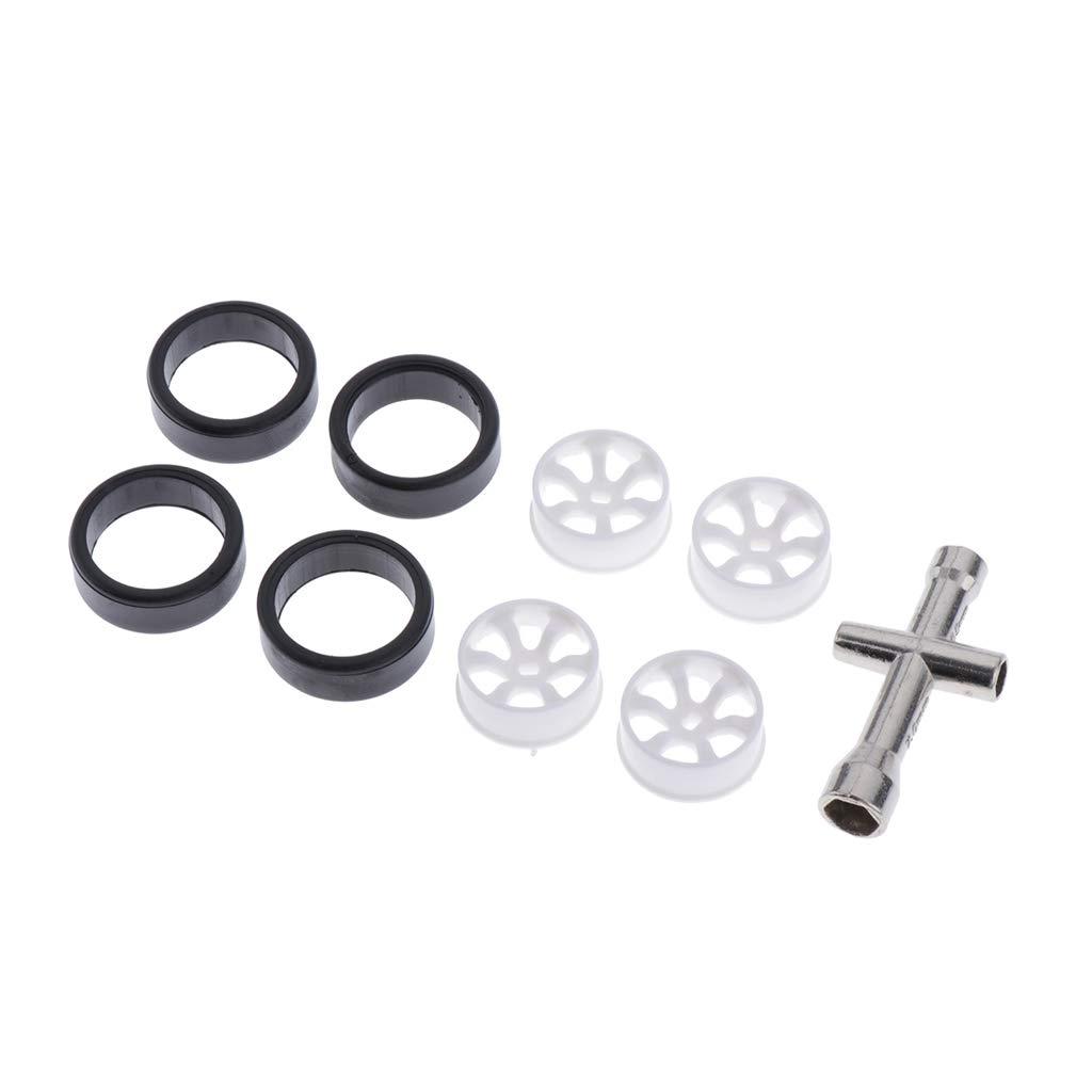 Zuchec 4Xrc Car Tires&Wheel Rim And Cross Wrench Sleeve For Wltoys K969 Spare Parts