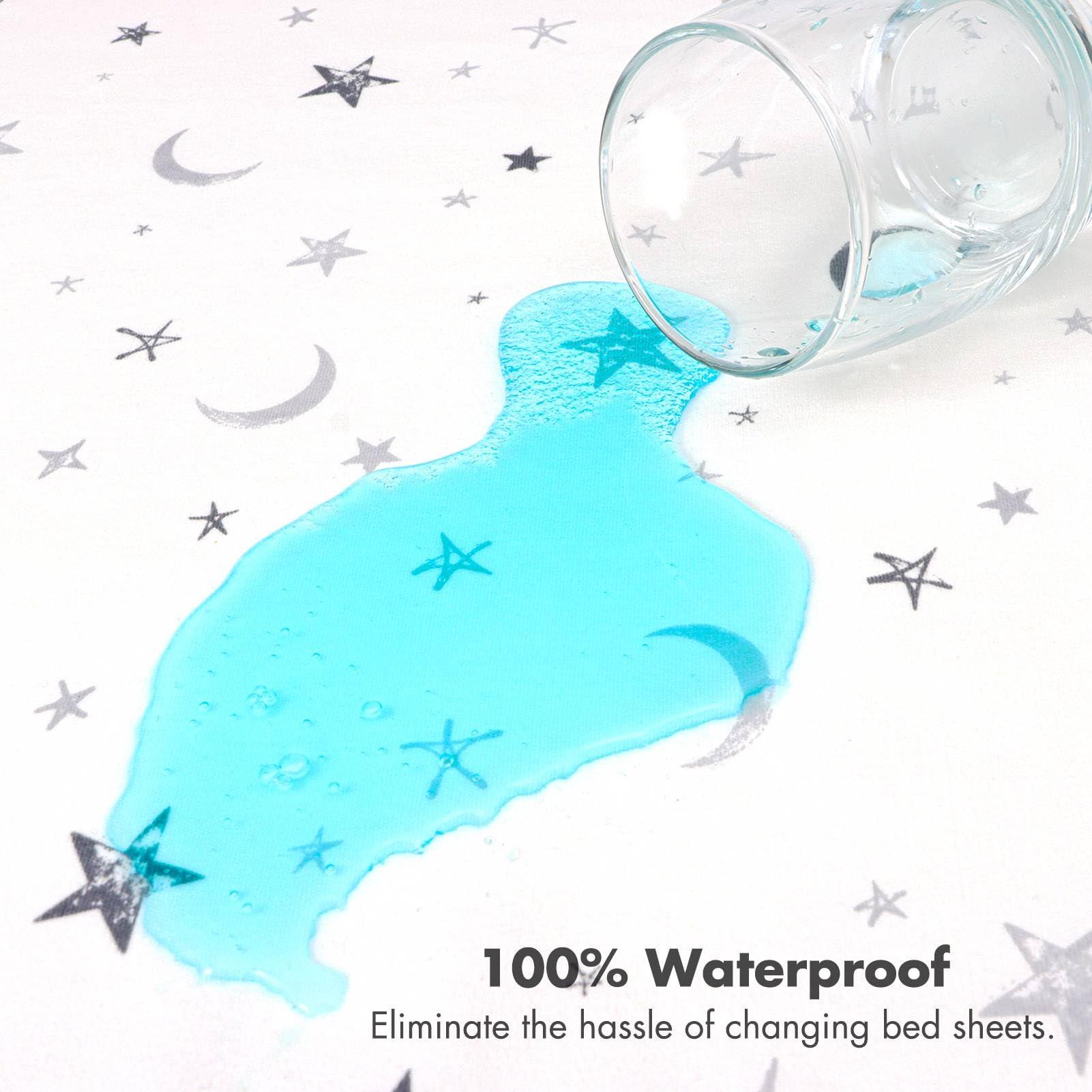 YIVEKO YIVEKO Baby Waterproof Bed Pad Washable Mattress Pad Reusable Underpads Bed-White Star