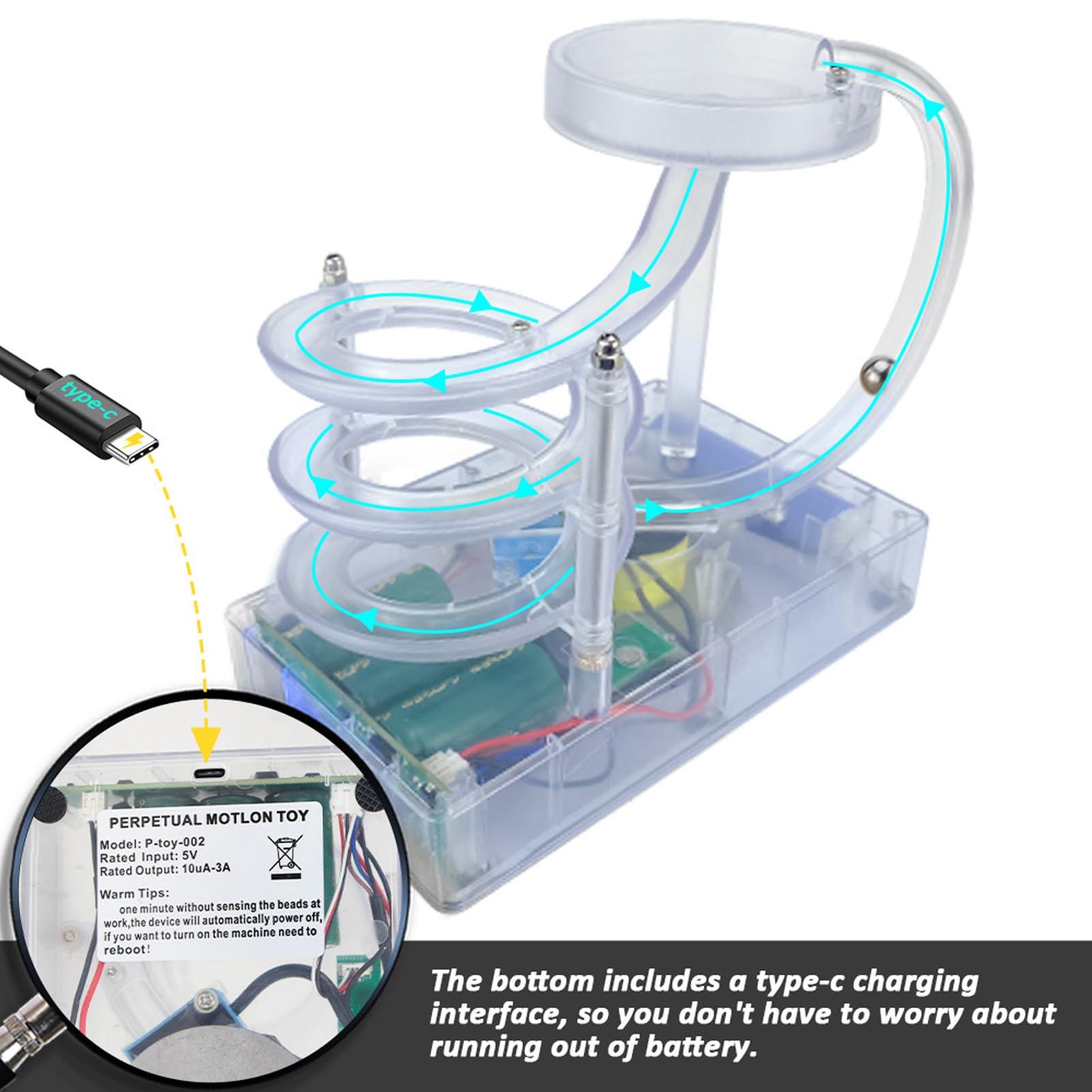 Haofy Kinetic Art Perpetual Motion Machine, Physical Balance Kinetic Energy Model, Newtons Science Physics Gadgets, Non Stop Rolling Ball Toys, Balance Stress Relief, Desktop
