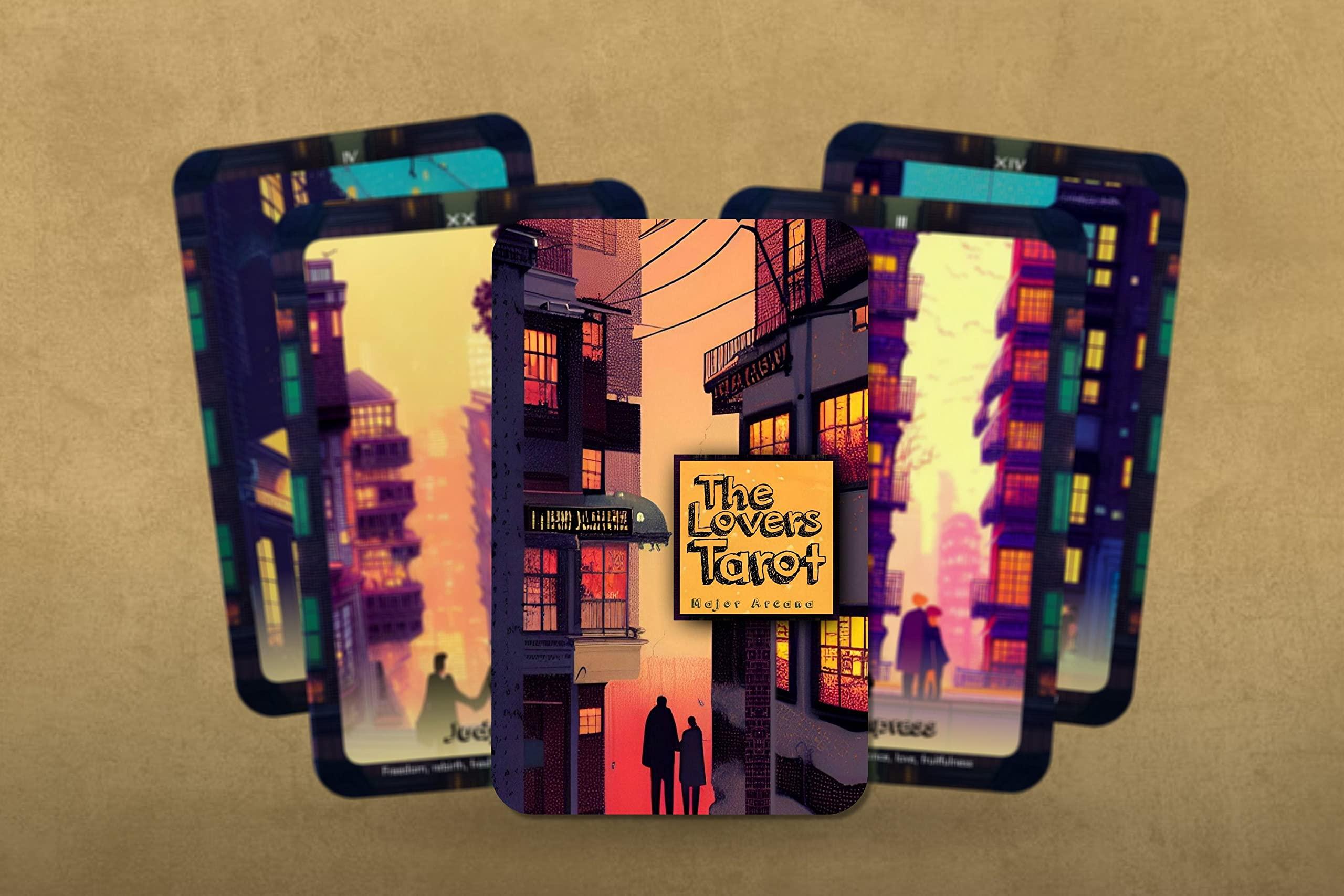 IBIZA TAROT Ibiza Tarot- The Lovers Tarot - 22 Major Arcana| Fortune Telling Tarot Cards Deck for Beginners| Authentic Tarot Experience - Set of 22 Cards