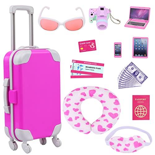 Toys  Zita Element 22 Pcs 18 Inch Girl Doll Suitcase Travel