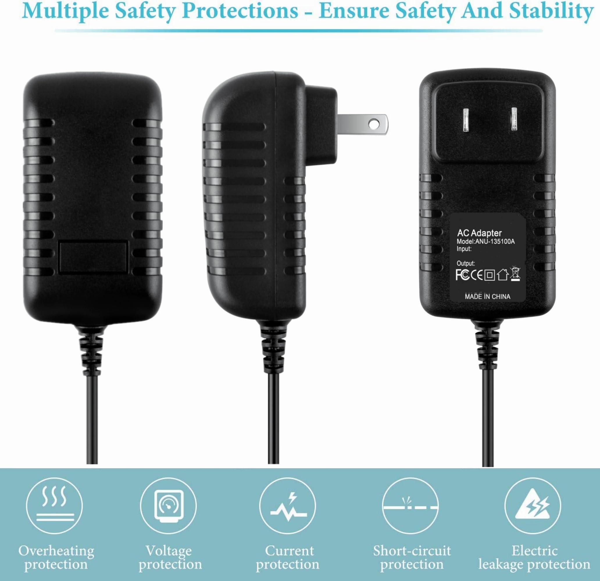 Jantoy Jantoy AC/DC Adapter Compatible with Summer Infant 28950 Dual Coverage Baby Monitor, 28970 Side by Side View Baby Monitor Power Supply Cord Cable PS Wall Home Charger Mains PSU