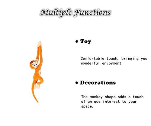 zhidiloveyou zhidiloveyou Hanging Stuffed Animals of Monkey for Kids and Adults (27inches)