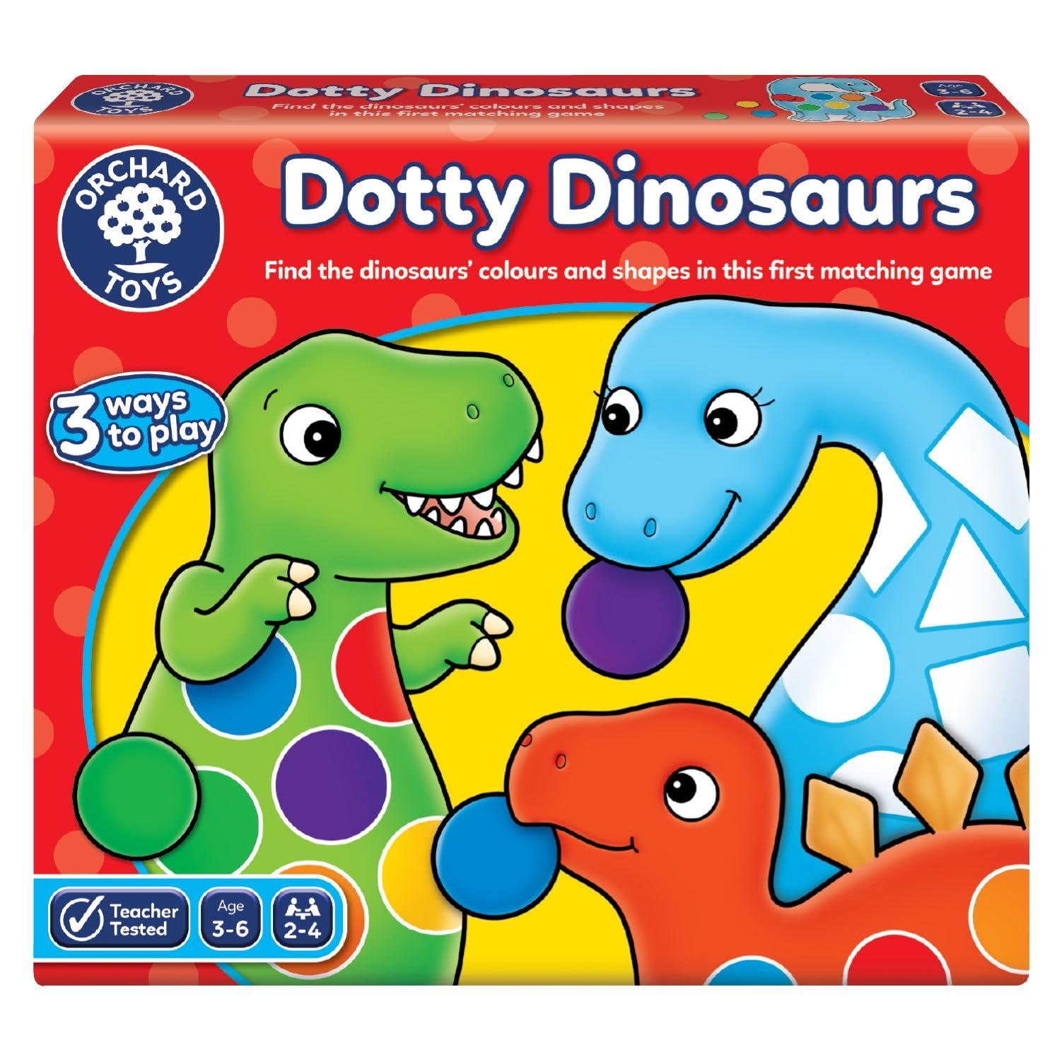 Orchard Toys Orchard Toys Dotty Dinosaurs Children's Game, Multi, One Size