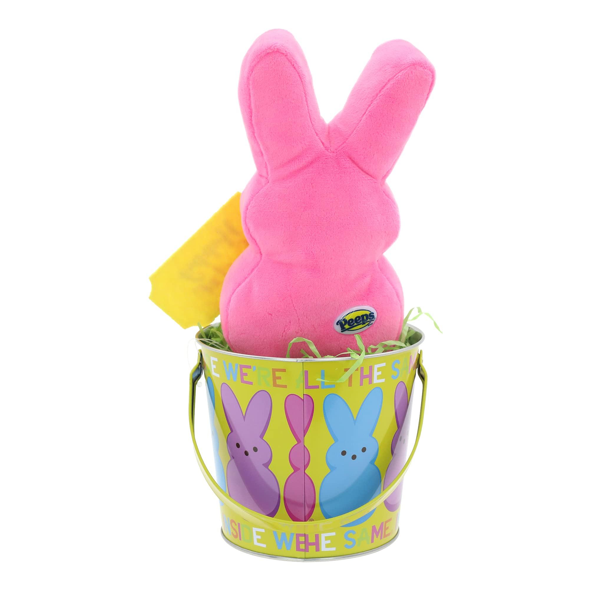 Animal Adventure Animal Adventure 9-10.5 INCH Easter Soft Plush Peeps in TIN Bucket | Pink