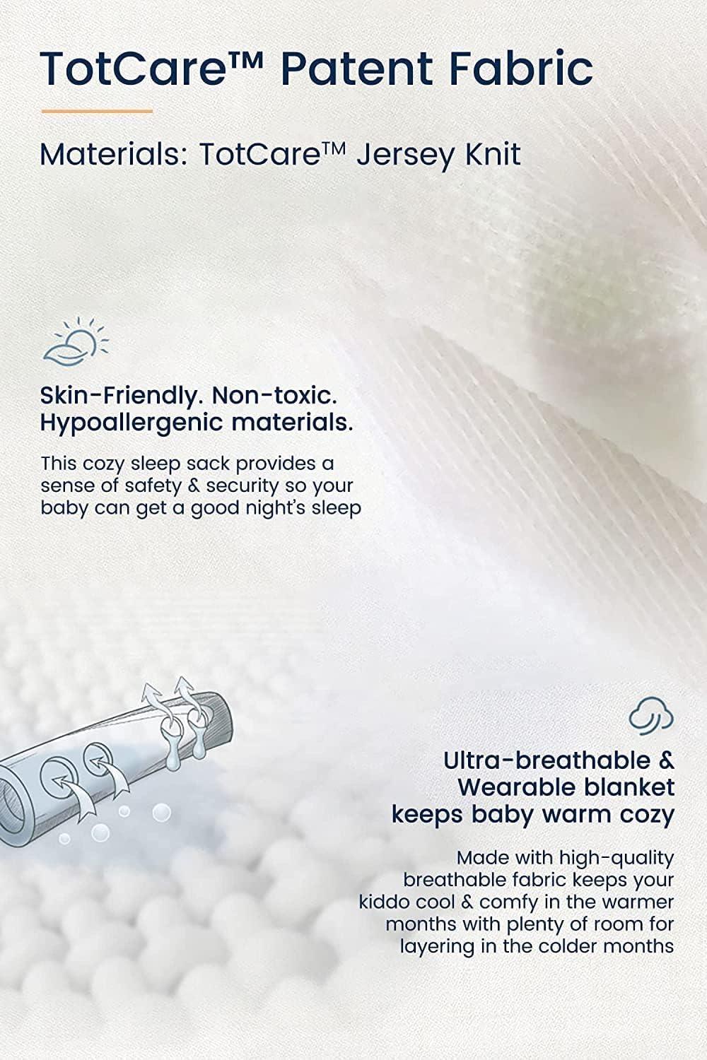 TotAha TotAha Toddler Sleep Sack 2T-3T-4T, 0.5 TOG Summer Light Sleeping Sacks, Soft Wearable Blanket Baby Sleep Bag with 2-way Zipper, X-Large