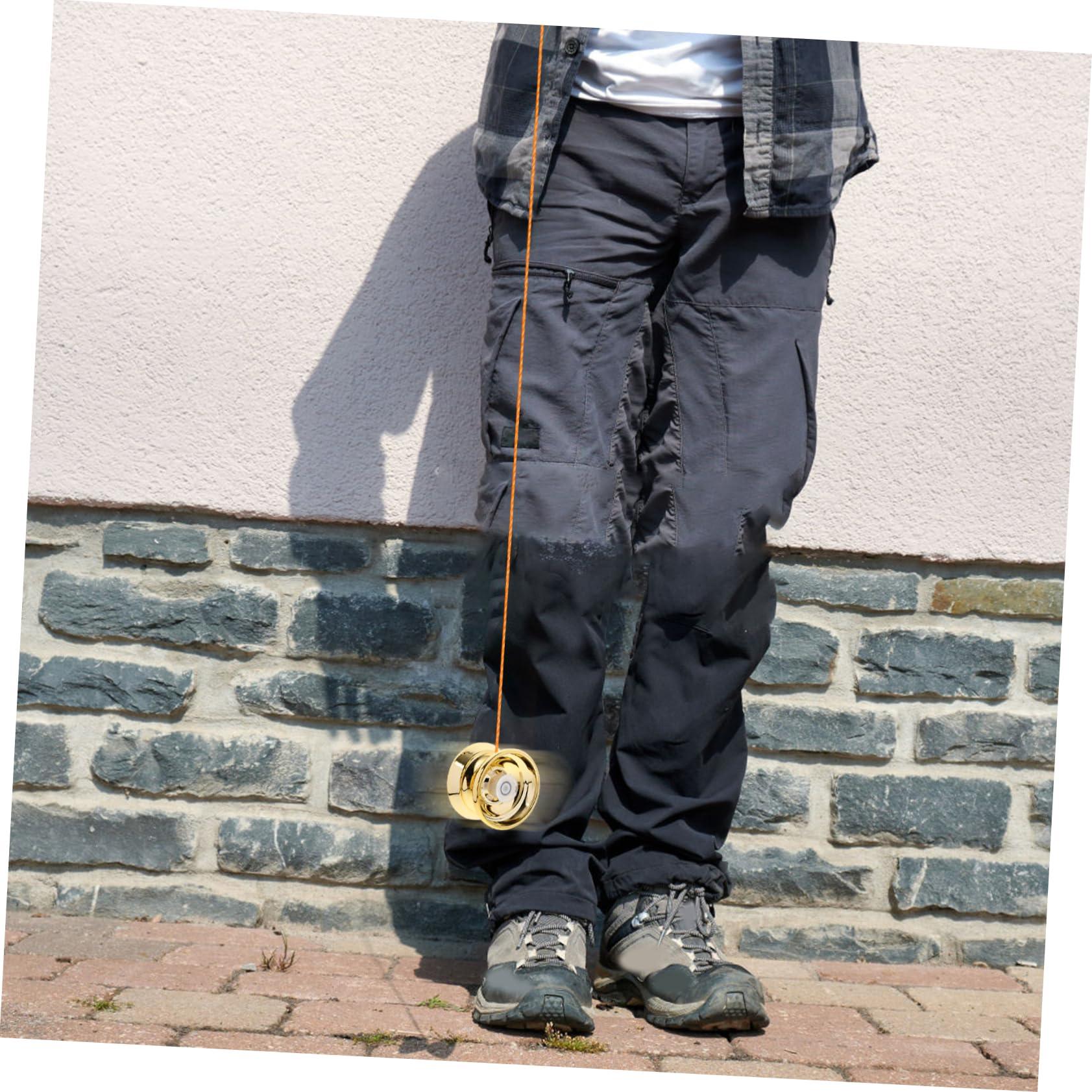 Vaguelly Vaguelly 1 Set Golden Yoyo for Beginner Funny Yo-yos Alloy Yoyo for 5-6 Toys