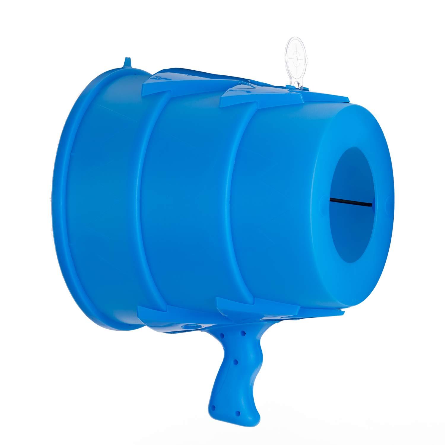 Squirrel Products Airzooka Air Blaster- Blows 'Em Away - Air Toy for Adults and Children Ages 6 and Older - Blue