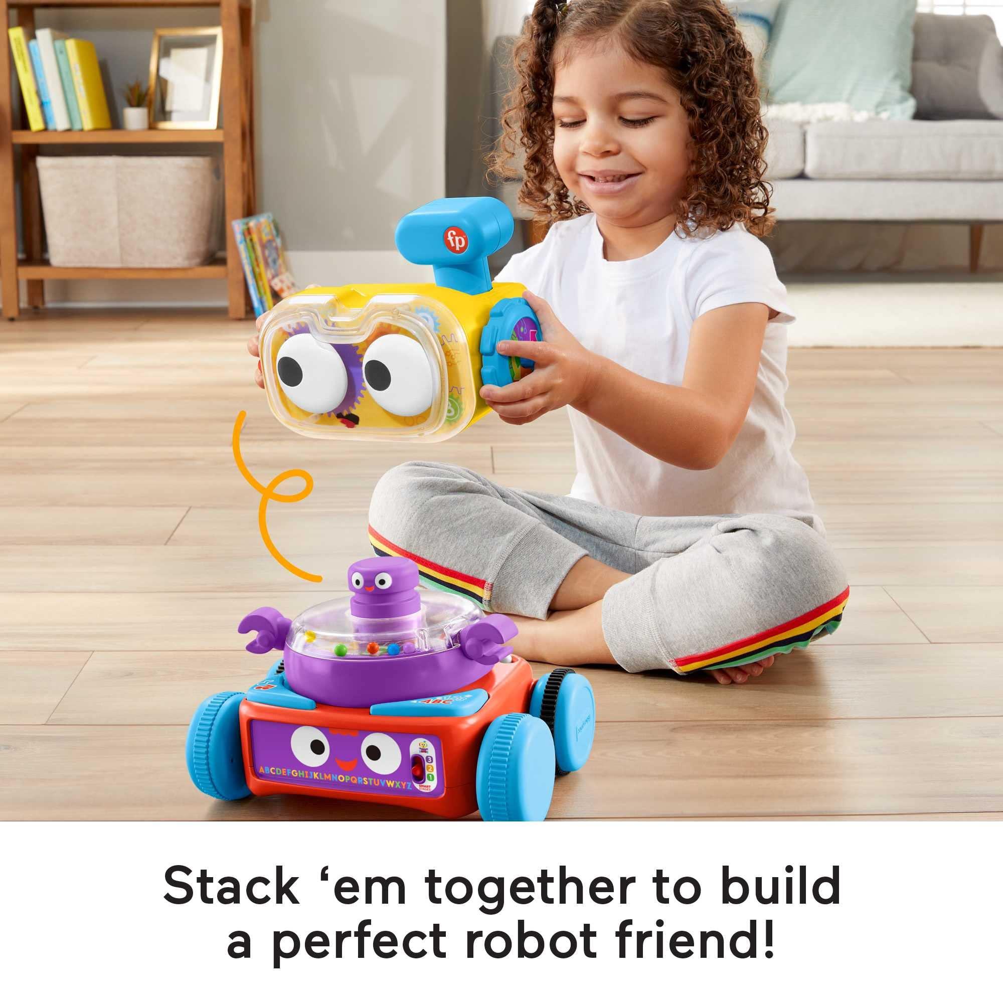 Fisher-Price Fisher-Price 4-in-1 Ultimate Learning Bot, Electronic Activity Toy with Lights, Music and Educational Content for Infants and Kids 6 Months and up, HBB04