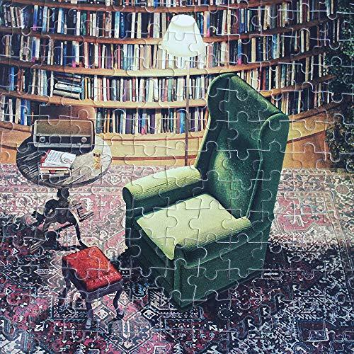 Moruska Moruska Puzzles for Adults 1000 Pieces Wooden Jigsaw Puzzle Challenge and Fun - Bookshelf Dam