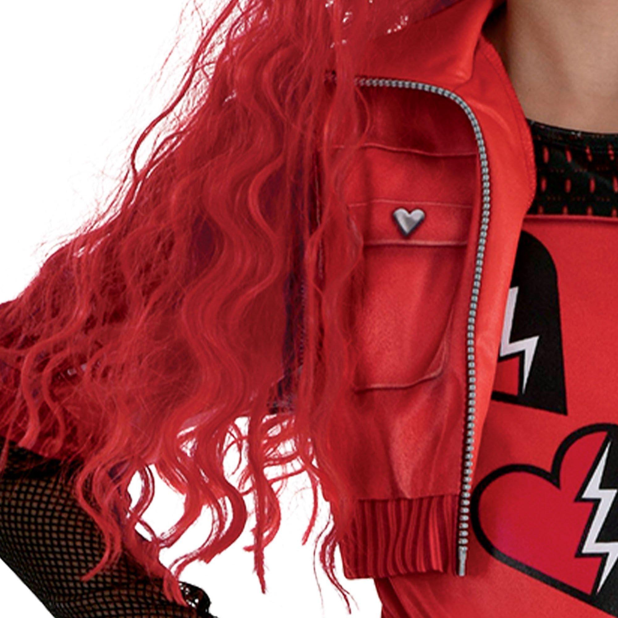 Party City Party City Red Costume for Girls - Disney Descendants 4 The Rise of Red Costume Includes Shirt with Attached Jacket, Pants, Belt, & Gloves - Costumes for Halloween, Birthday Parties, & Themed Events