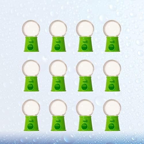 Alipis Alipis 12pcs Gumball Machine Mini Candy Dispenser Piggy Bank Desktop Bubble Gum Candy Catcher Machines Toys Cake Topper Pills Dispenser for Kids Party Favor C