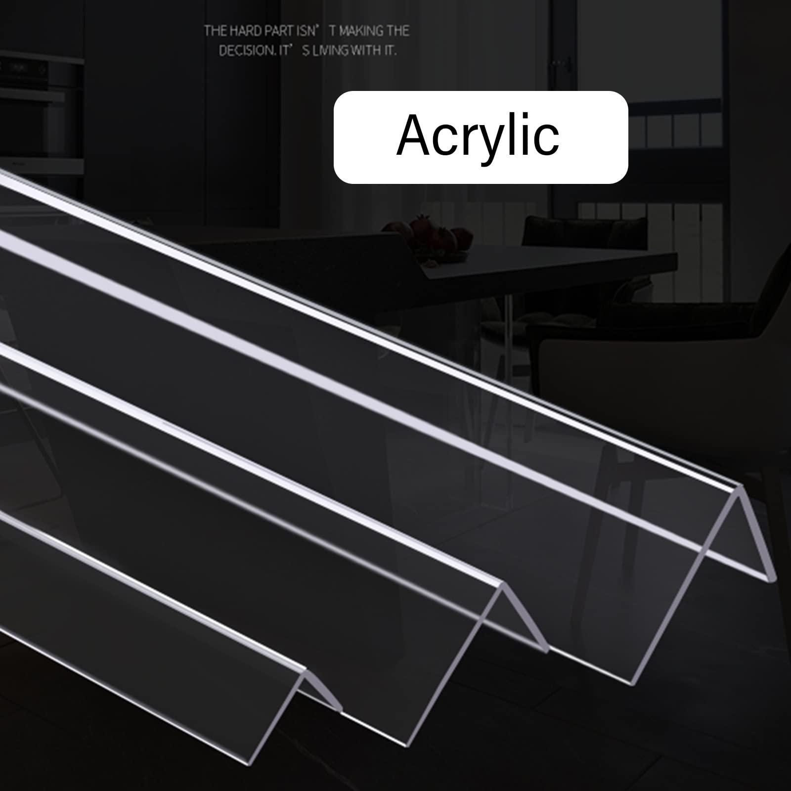 LSMKKA Clear Corner Wall Protector Clear, Peel and Stick Wall Corner Guard Edge Protector to Protect Wallpaper Drywall Tears Dog Chewing Walls, L Shape Angle Shield Bumper Trim (Color : Width 30mm, Size :