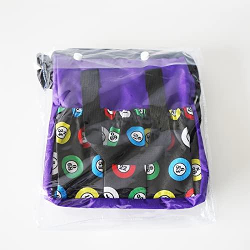 Yuanhe Yuanhe Bingo Dauber Bags with 6 Pockets Purple Bingo Tote Bag