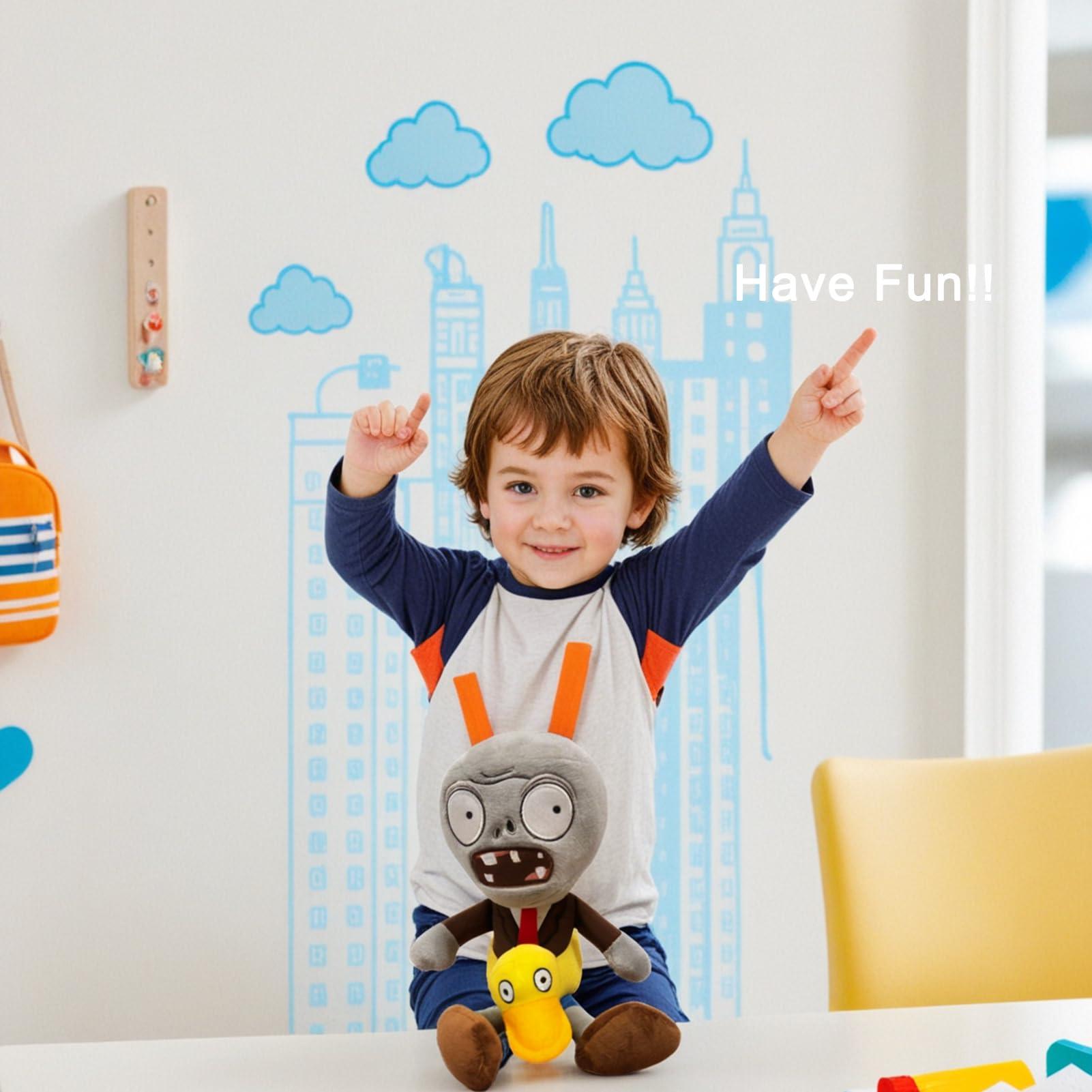 Dyharnsty Dyharnsty 3Pcs Plants vs Zombies Plush Toys Zombie Sets,Brown Zombies Soft Figure Doll Plants vs Zombies Toys PVZ Plush for Birthday,Party,Halloween & Christmas