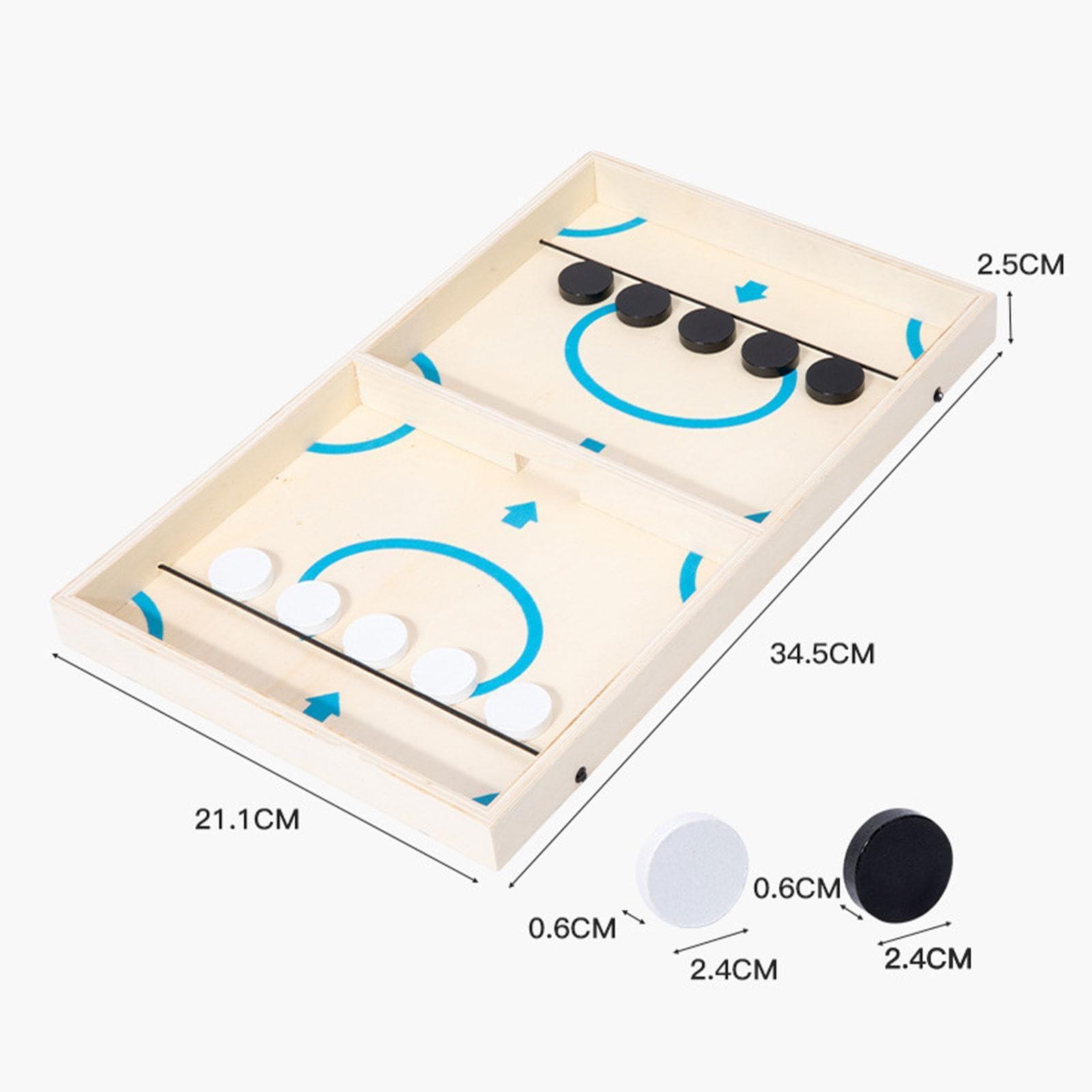 kowaku Table Football Game Wooden Hockey Board Game Outdoor Fast Pace Game for Birthday, Friends Parties