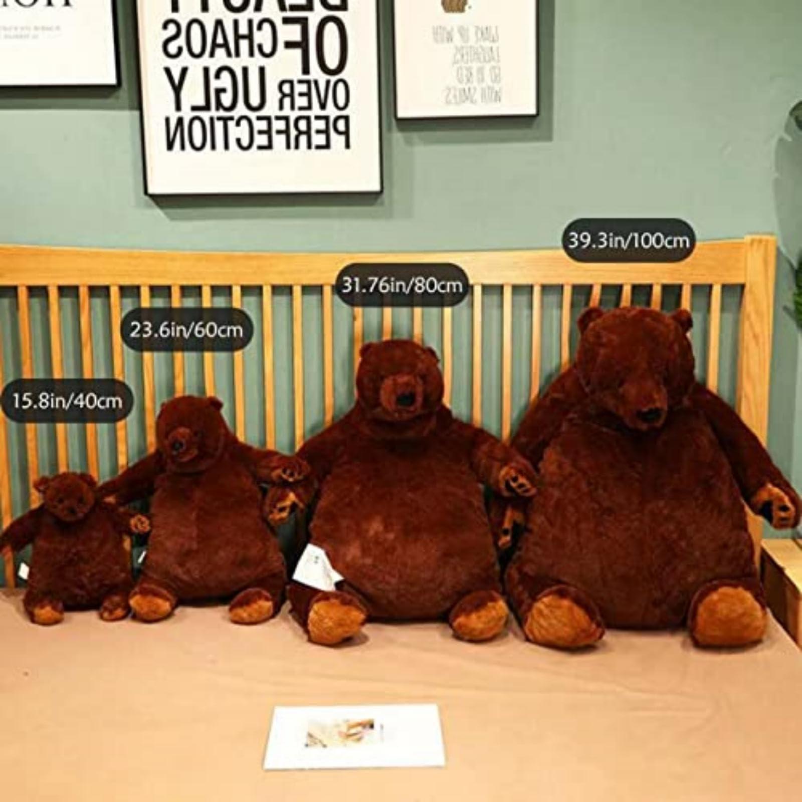 Djungelskog Djungelskog Bear 31.5 Inch - Soft and Giant Bear - Huggable and Cuddly Plush Toy - Ideal Gift for Kid Boy,Girl&Girlfriend - Super Soft and Cuddly!