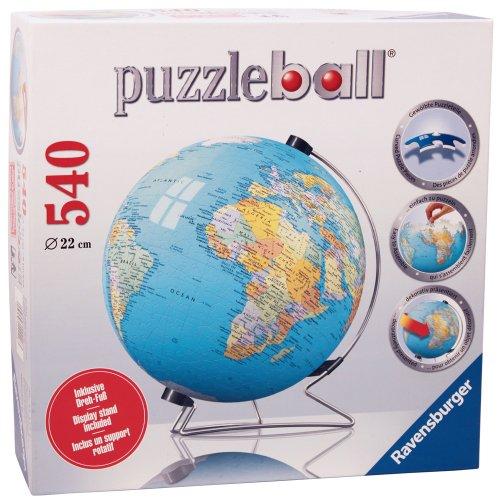 Ravensburger Ravensburger The Earth 540 Piece 3D Jigsaw Puzzle Ball for Kids and Adults - Easy Click Technology Means Pieces Fit Together Perfectly