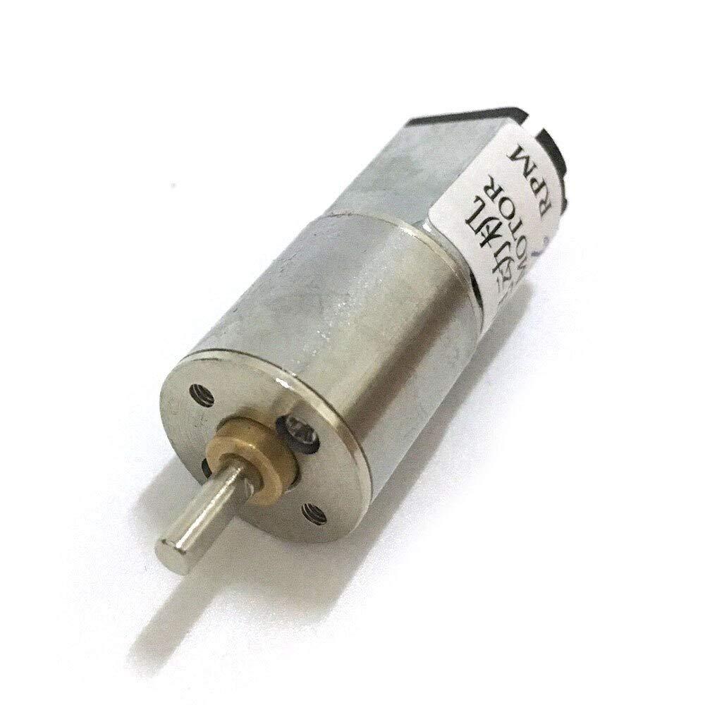 MountRuby DC Motor High Torque 50Rpm 3V Motor DC Geared Electric Metal Motor