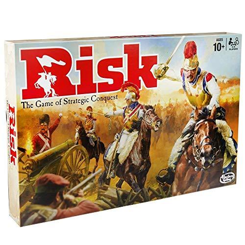 Hasbro Risk Game, Strategy Board Game; Updated Figures Improved Mission Cards; War Crates; for Children Aged 10 and Up, 2-5 Players