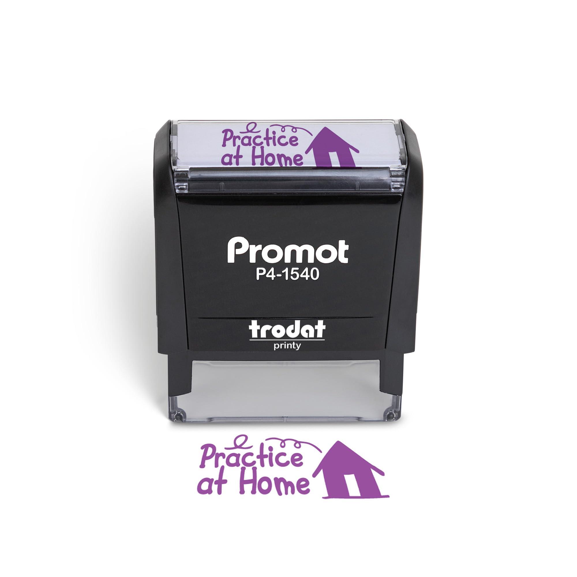 Promot Promot Teacher Stamps for Classroom - Practice at Home Self Inking Stampers for Kids - Homeschool Grading Tool, Encouraging Motivational Kids Stamp for School, Choose from 40 Fun Rubber Stamp Designs