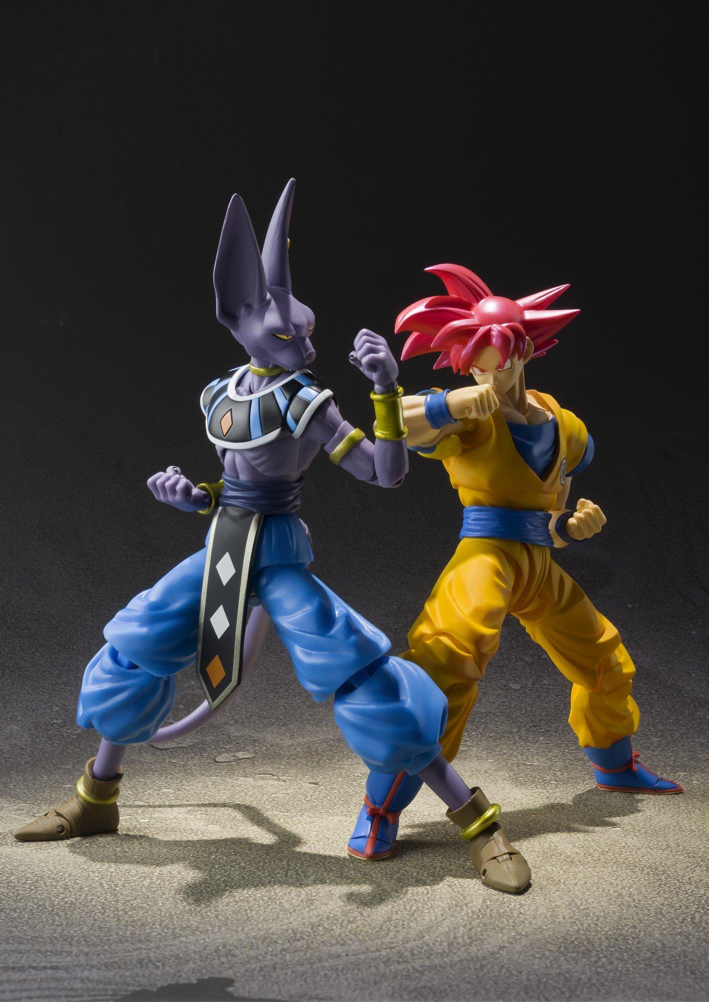 TAMASHII NATIONS Bandai Tamashii Nations S.H. Figuarts Super Saiyan God Son Goku "Dragon Ball Super" Action Figure