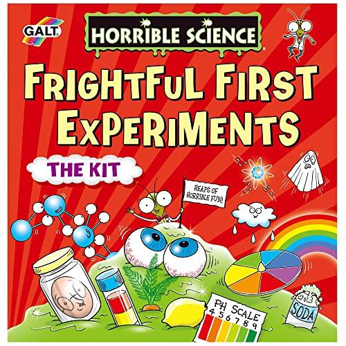 Galt Galt Toys, Horrible Science - Frightful First Experiments, Fun Science Kit for Kids, 18 Fun Experiments, Ages 6 Years Plus