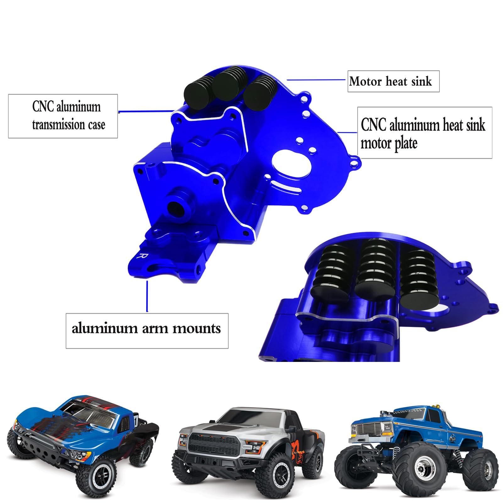 XZSNLYZ Upgrade Aluminum Transmission Case Gearbox Sets Fit for 1/10 Traxxas 2WD Slash/VXL, Stampede/VXL, Rustler/VXL, Bandit/VXL RC Car, ETC. Replace #3691/A