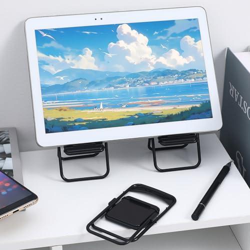 HOLIDYOYO HOLIDYOYO 24Pcs Mini Foldable Chairs, Dollhouse Mini Furniture Doll Chair, Miniature Folding Chairs, Funny Cell Phone Stand Holder, Miniature Plastic Chair, for Dollhouse Decoration