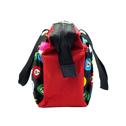 Yuanhe Yuanhe Bingo Dauber Bags with 6 Pockets Red Bingo Tote Bag