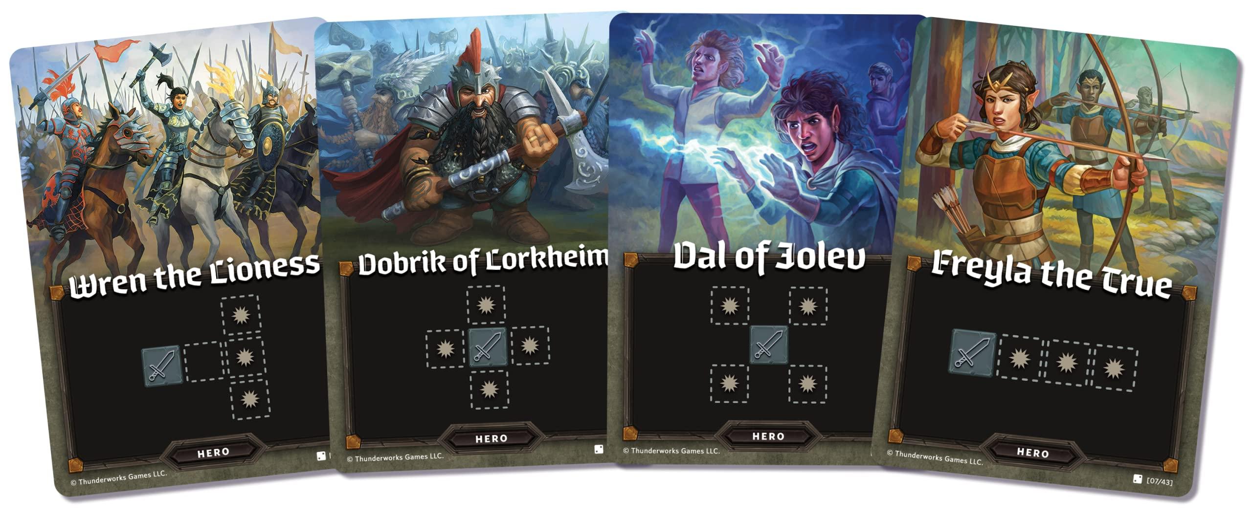 Thunderworks Games Thunderworks Games - Cartographers Heroes | Standalone Expansion and Core Game | Award-Winning Game of Fantasy Map Drawing | A Roll Player Tale | Strategy Board Game | Flip and Write | Ages 10+