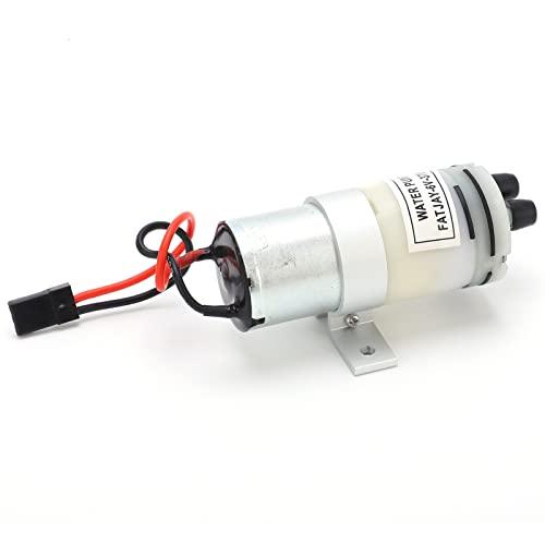 Pilipane RC Water Pump,36V 370 Water Cooling Pump,Portable Mini Water Transfer Utility Pump with Metal Connectors JR Plug with Switch for RC Boats Motor ESC