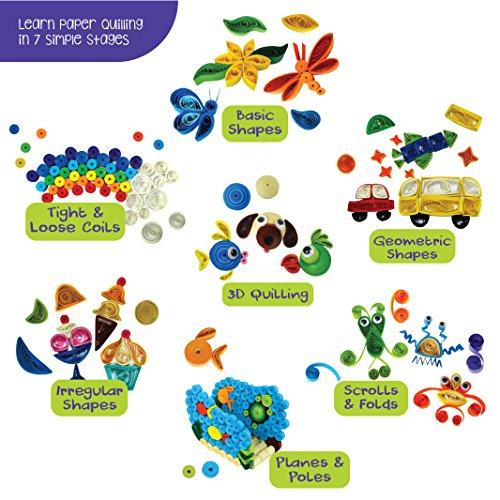 Quill On Quill On World of Paper Quilling with Electric Quilling Tool | Paper Quilling Kit | Crafts for Girls Ages 8-12 | Craft Kit | 8 Year Old Girl Birthday Gift