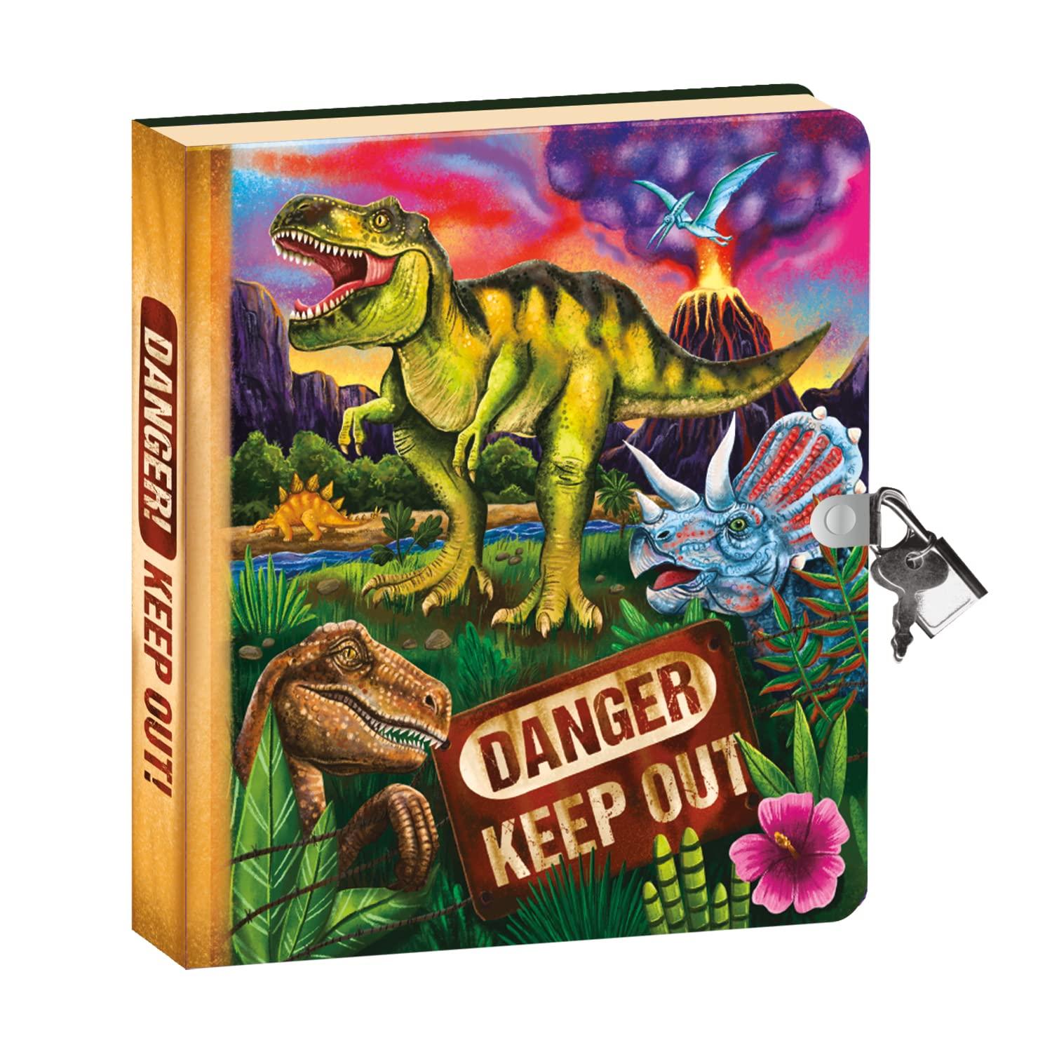 Peaceable Kingdom Peaceable Kingdom Lock & Key Diary - Dinosaur Glow in the Dark