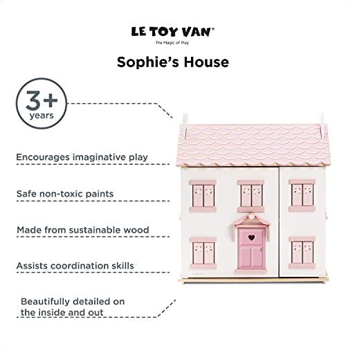 Le Toy Van Le Toy Van - Iconic Sophie's Large Wooden Doll House | Dream House Wooden Dolls House Play Set | Great As A Gift | Suitable for Ages 3+