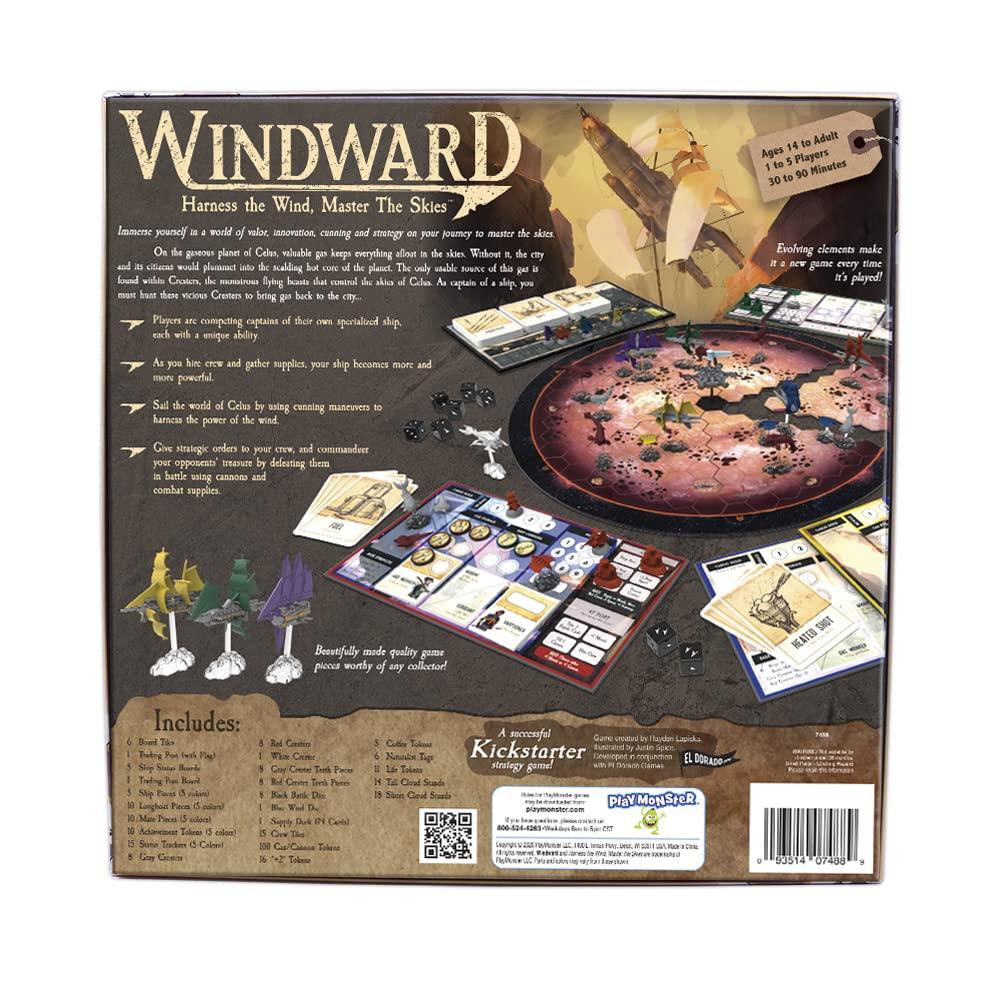 Windward Windward — Strategy Board Game — Harness The Wind Master The Skies Strategy Game for 1-5 Players — Ages 14+