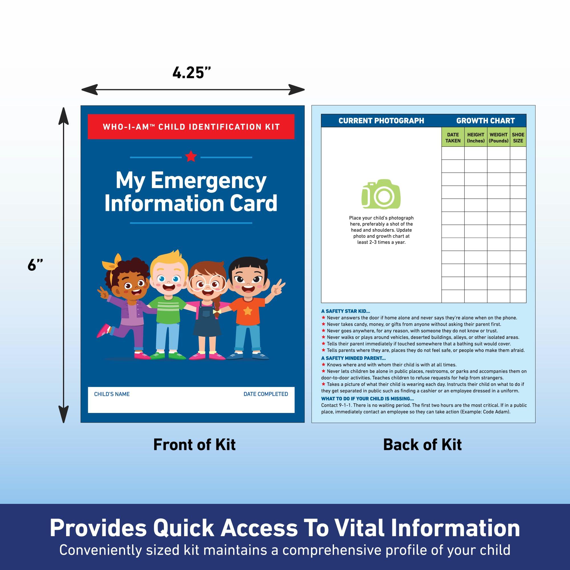 KidStar Safety KidStar Safety Who-I-Am Child ID Kits with Fingerprint & DNA Samples (5 Pack)