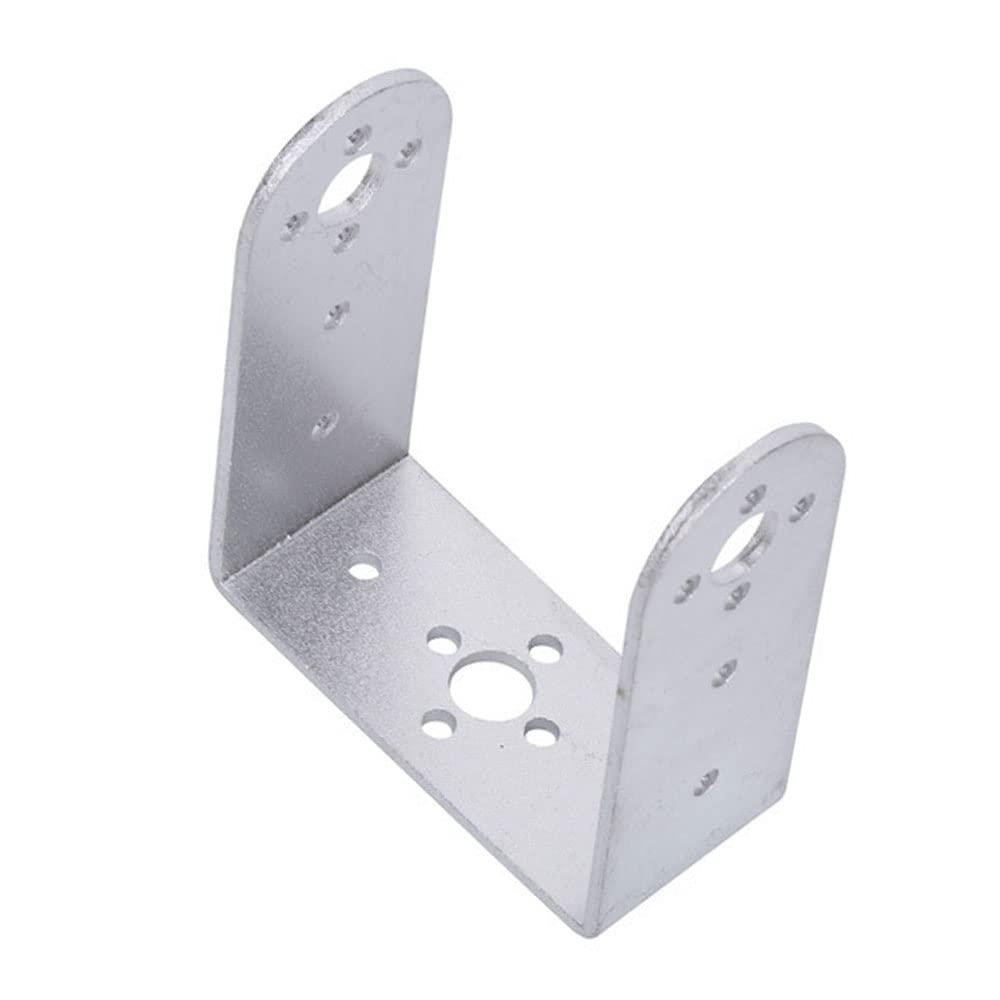 JINOARC 1 Set Servo Mount Bracket Pan Tilt Kit 25T Servo Mounts for MG995 MG996R S3003 Steering Gear Robot Car Boat