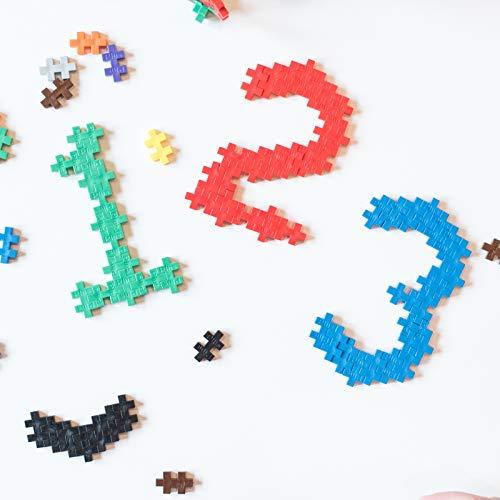 PLUS PLUS PLUS PLUS - Open Play Set - 600 Piece - Basic Color Mix, Construction Building Stem Toy, Interlocking Mini Puzzle Blocks for Kids