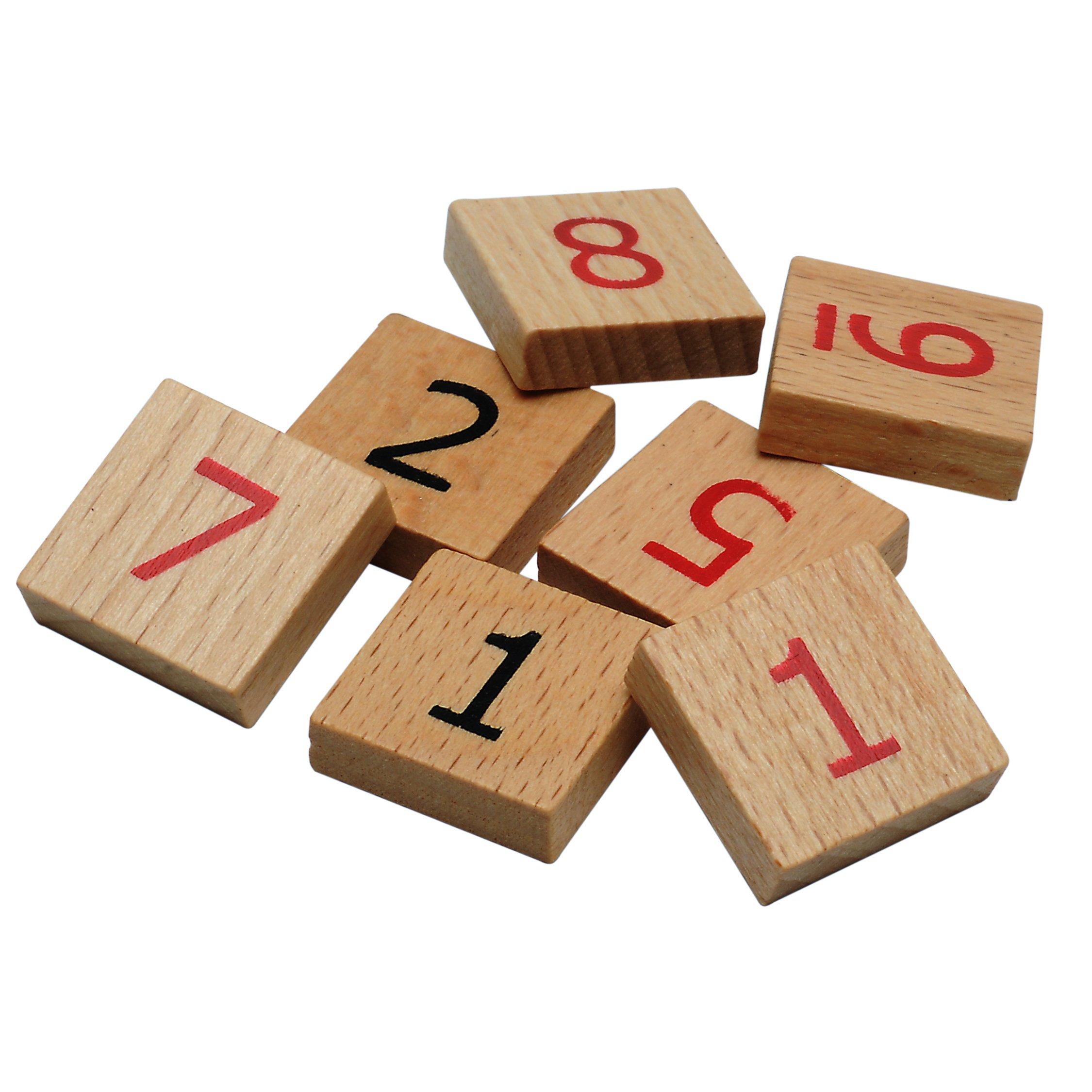 WE Games WE Games Wooden Sudoku Puzzle Board Game with Number & Thinking Tiles + Replacement Wooden Sudoku Number Tiles
