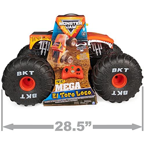 Monster Jam Monster Jam, Official MEGA El Toro Loco, All-Terrain Remote Control Monster Trucks, 1:6 Scale, Kids Toys for Boys and Girls Aged 4 and Up