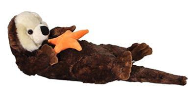 The Petting Zoo The Petting Zoo Sea Otter Stuffed Animal with Star, Gifts for Kids, Wild Onez Ocean Animals, Sea Otter Plush Toy with Star 18 inches