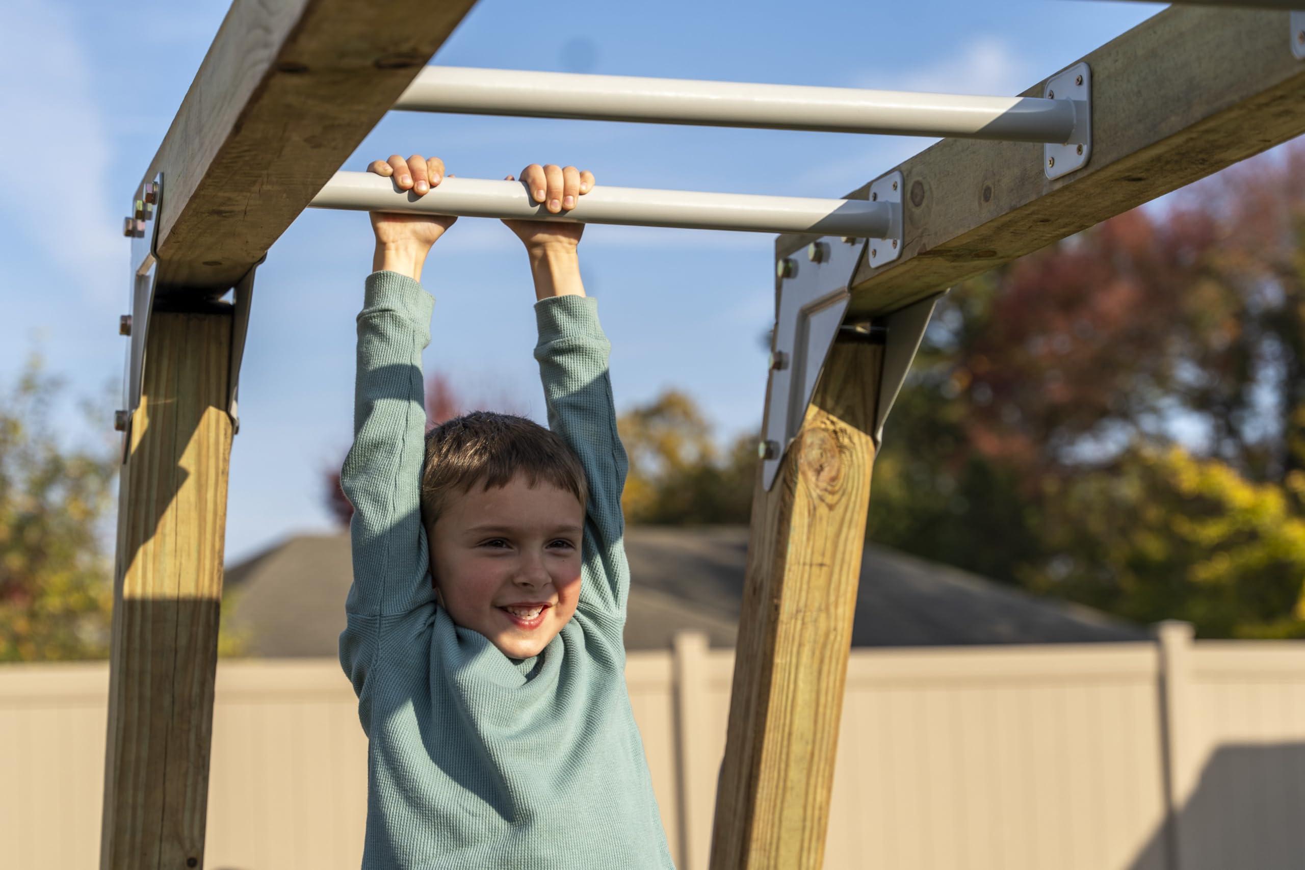 Jack and June Jack and June DIY Monkey Bars Kit Heavy Duty and Durable Do It Yourself UV-Resistant Outdoor Fun for Kids
