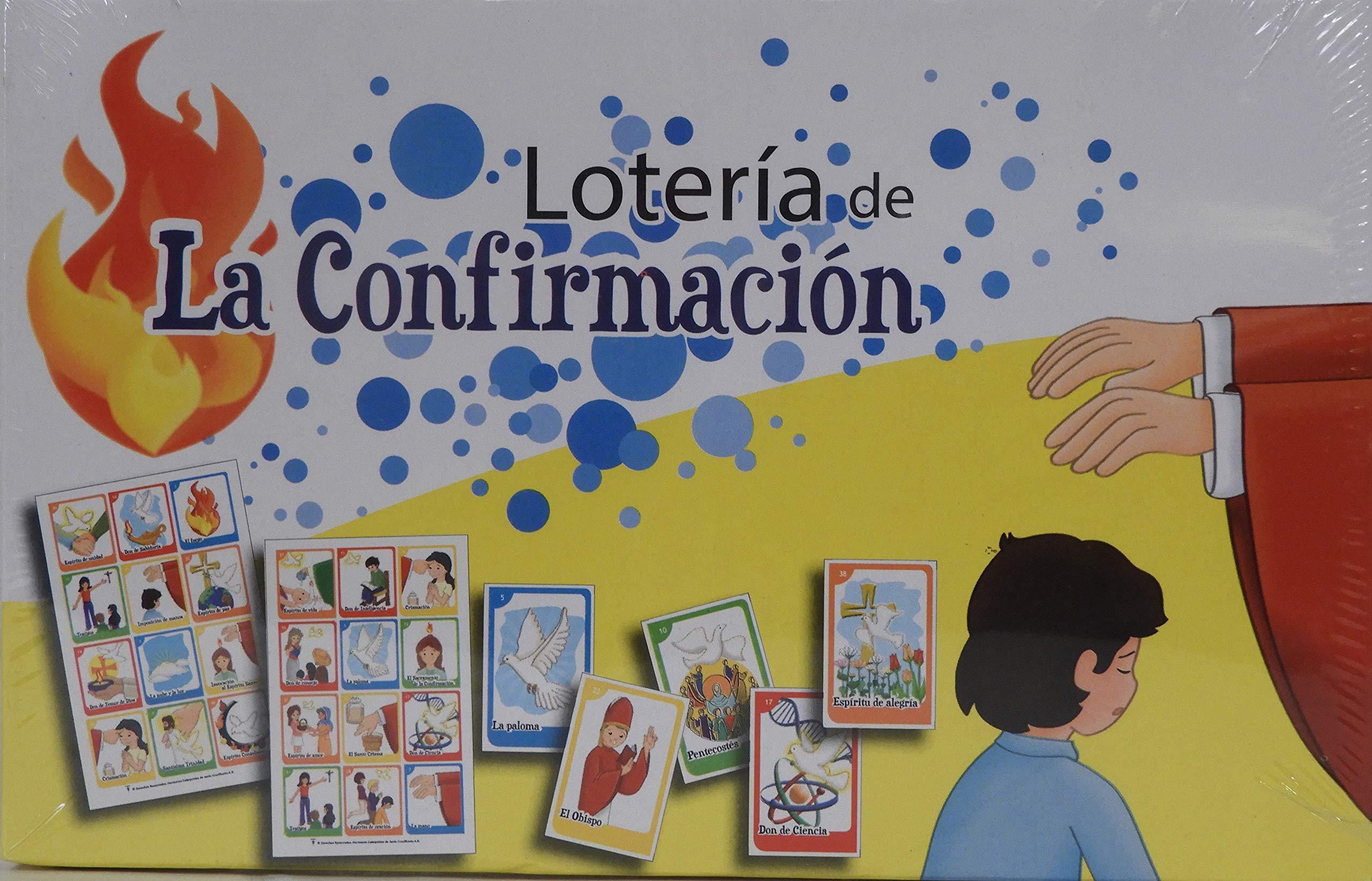 N-A HCJC - LOTERÍA - LA CONFIRMACIÓN (16 Tablas, 40 Cartas y Folleto con catequesis y notas pedagógicas para Mejor conocimiento y aprovechamiento del Material)
