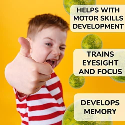 Entervending Entervending Bouncy Balls - Rubber Balls for Kids - Gold Bowling Bounce Balls - 50Pcs Large Bouncy Ball 45 mm - Super Ball Vending Machine Toys - Bouncing Balls Party Favors