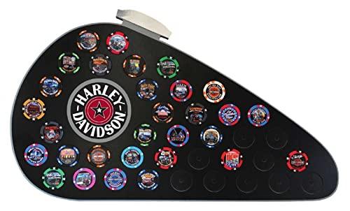 Harley-Davidson Harley-Davidson Fatboy Gas Tank Magnetic Poker Chip Frame - Holds 39 Chips
