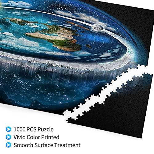 Shenghengyu Puzzles Flat Earth with Dome Art DIY Puzzle Toys for Adults and Children, Unique Artistic Jigsaw Puzzles,Challenging Family Puzzles 1000pcs