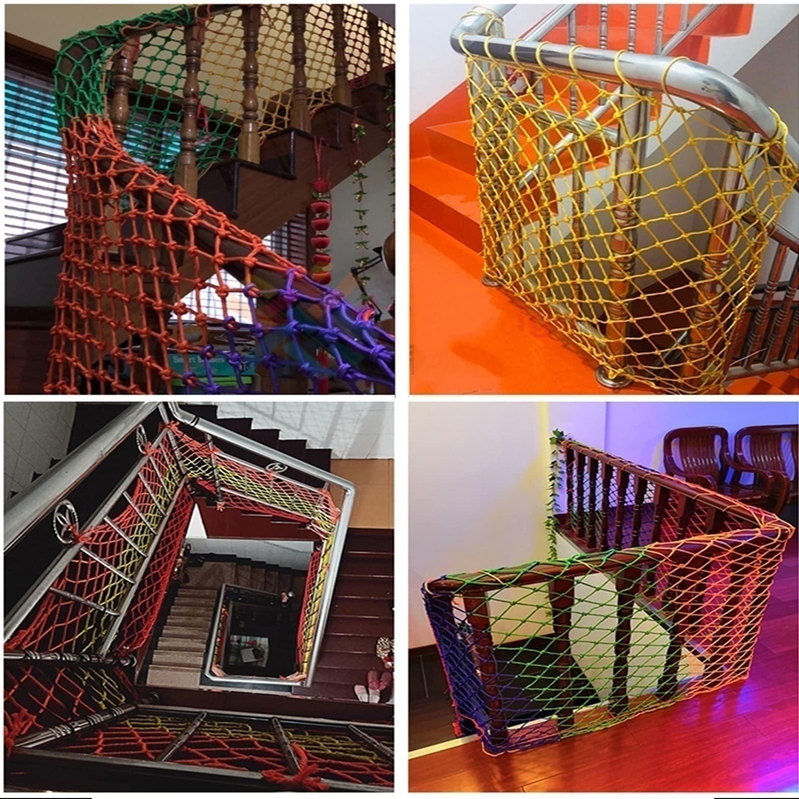 AWSAD AWSAD Nylon Rope Net Safty Net Balcony Railing Stairs Fence Against Falling Child Safety Netting Greenhouse Protection Net Color : 10mm Rope, Size : 110m(333ft)